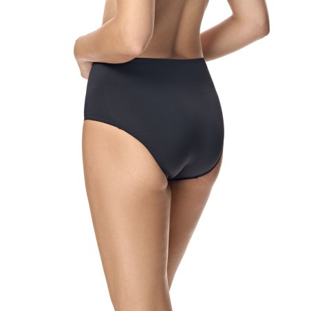 Braga bikini clásica tipo faja con refuerzo delante Malibu negro