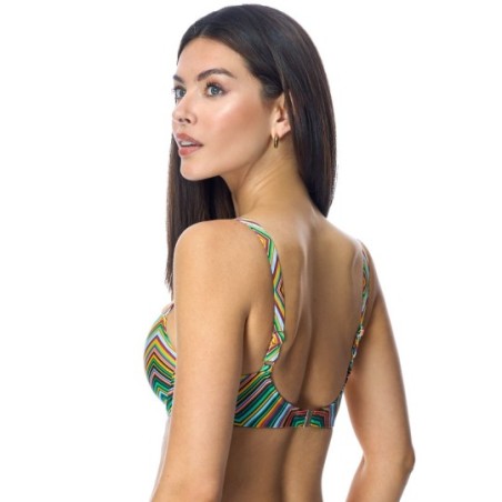 Top bikini Ory balconet con copa, aro y refuerzo bajo pecho Nilo