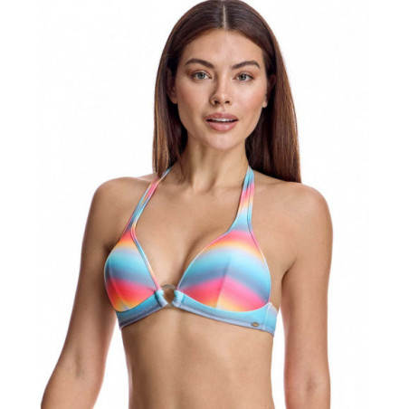 Top bikini para mujer triángulo con copa en color azul Top bikini para mujer triángulo con copa en color azul