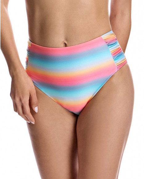 Braga de bikini para mujer talle alto en color azul