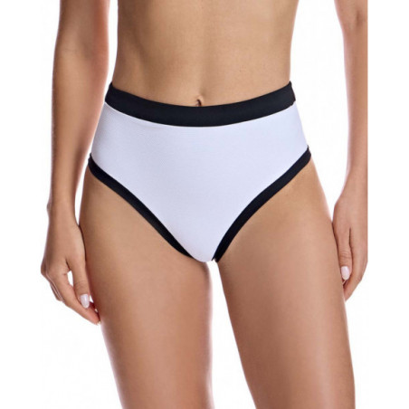 Braga de bikini para mujer talle alto en color blanco Braga de bikini para mujer talle alto en color blanco
