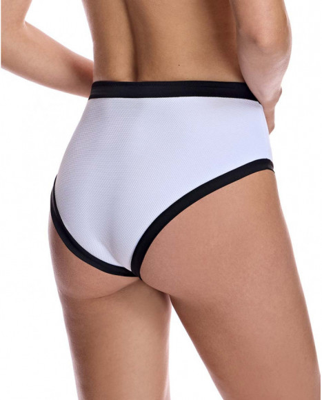 Braga de bikini para mujer talle alto en color blanco Braga de bikini para mujer talle alto en color blanco