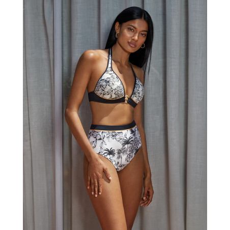 Top bikini para mujer triángulo con copa en color blanco Top bikini para mujer triángulo con copa en color blanco