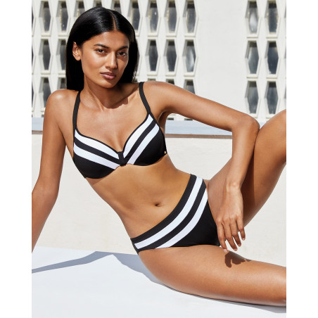 Braga de bikini para mujer básica en color negro Braga de bikini para mujer básica en color negro