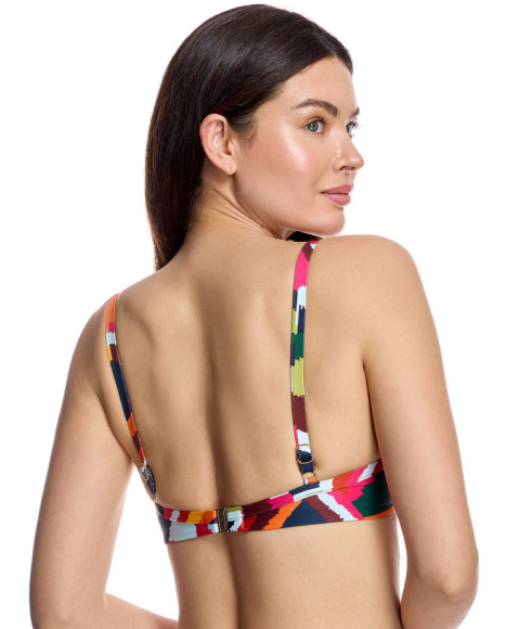 Top de bikini de mujer con aros y tirantes regulables