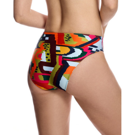 Braguita de bikini de mujer con cintura ancha y detalle de anilla metálica