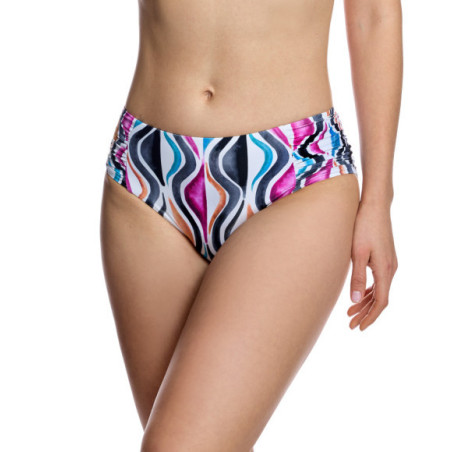 Braguita de bikini de mujer con cintura ancha y laterales drapeados