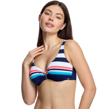 Top de bikini de mujer con aros y tirantes regulables