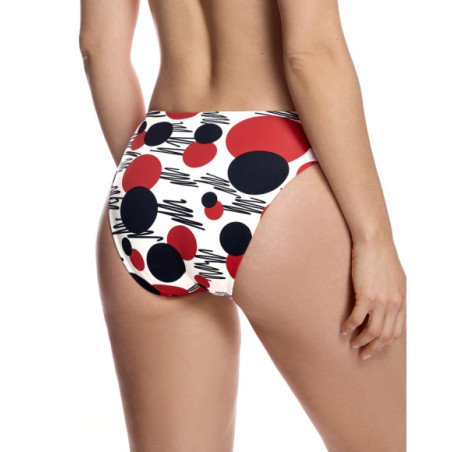 Braguita de bikini de mujer con corte clásico y estampado artístico