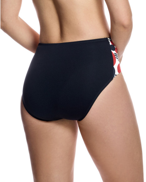 Braguita de bikini de mujer con efecto reductor y paneles laterales estampados