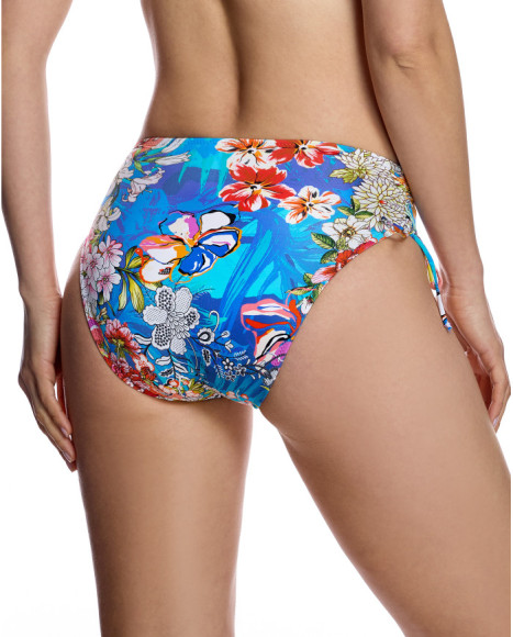 Braga de bikini de mujer con lazadas laterales y motivo floral