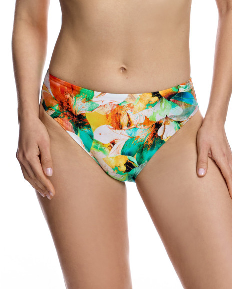 Braguita de bikini de mujer con talle medio y laterales anchos