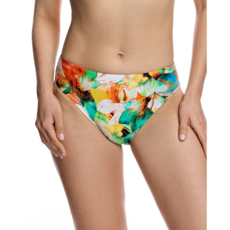 Braguita de bikini de mujer con talle medio y laterales anchos