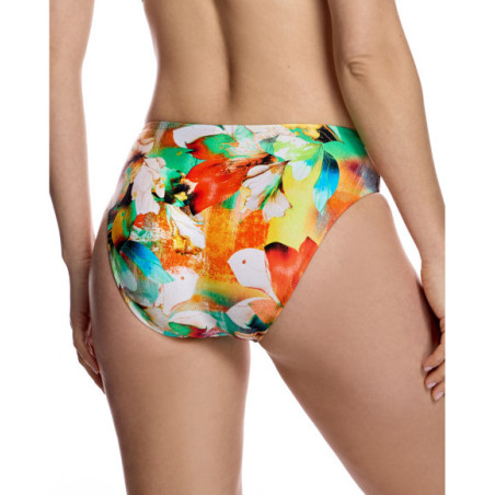 Braguita de bikini de mujer con talle medio y laterales anchos