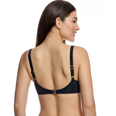 Top de bikini de mujer con aros y tirantes dobles regulables
