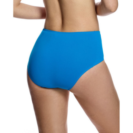 Braguita de bikini de mujer con talle alto y panel drapeado