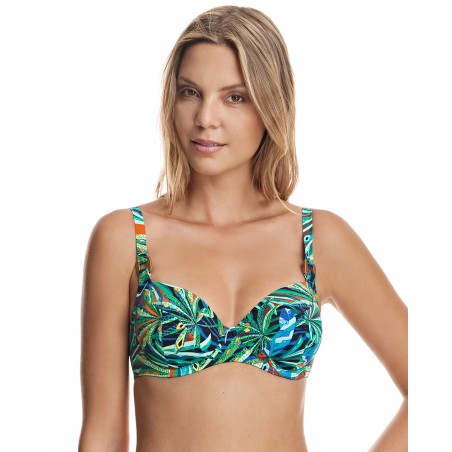 Top bikini capacidad con aro y refuerzo bajo pecho Copacabana