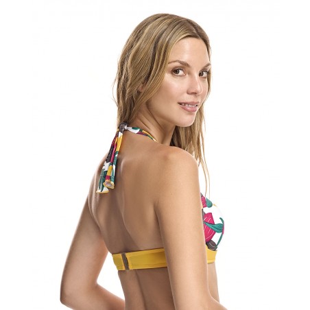 Top bikini triángulo con copa brisa