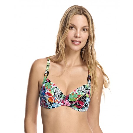 Top bikini capacidad con aro y refuerzo bajo pecho Mikonos